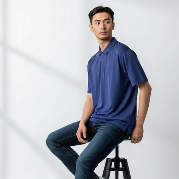 Wilson Staff Mens Dark Blue Polo Golf Shirt Size Large NWOT - Picture 9 of 9